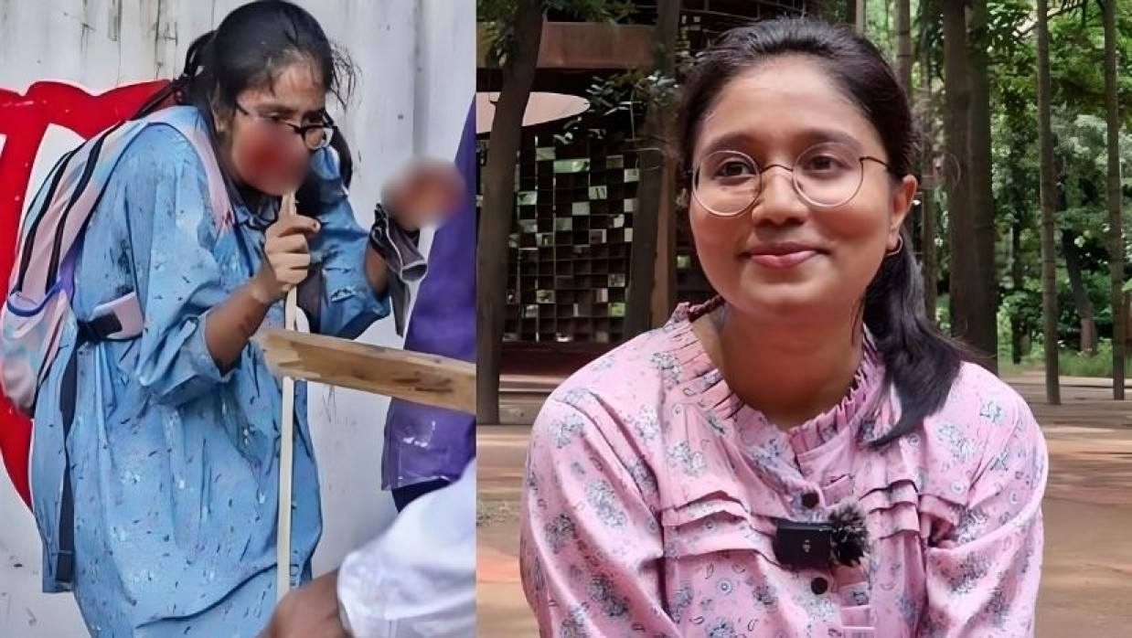 বড় ব্যবধানে জয় পেয়ে ডাকসু নির্বাচনে চমক দেখালেন জুলাইকন্যা তন্বী। বড় ব্যবধানে জয় পেয়ে ডাকসু নির্বাচনে চমক দেখালেন জুলাইকন্যা তন্বী।